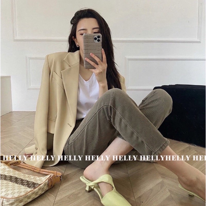 ÁO BLAZER NỮ FORM SUÔNG RỘNG HELLY SHOP