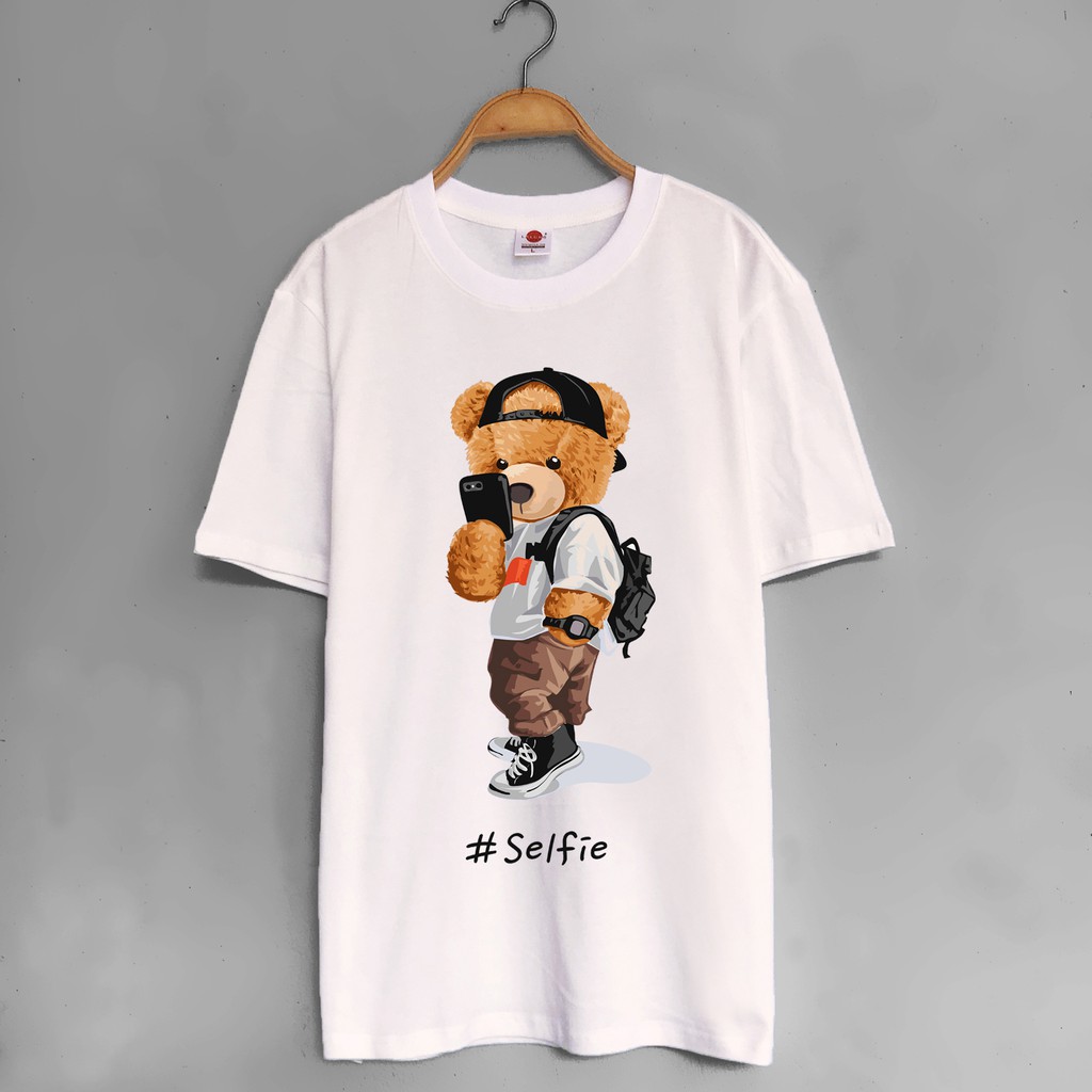 Áo Phông Cotton Unisex Hoạ Tiết Selfie 1208