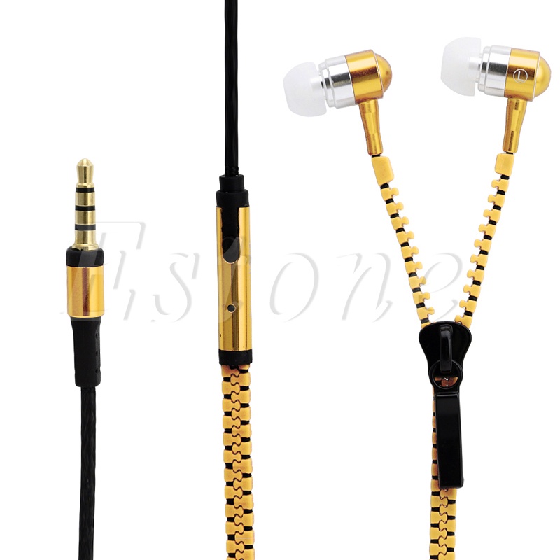 Tai Nghe Nhét Tai Jack 3.5mm Có Micro Và Nút Điều Khiển Âm Lượng Tiện Dụng