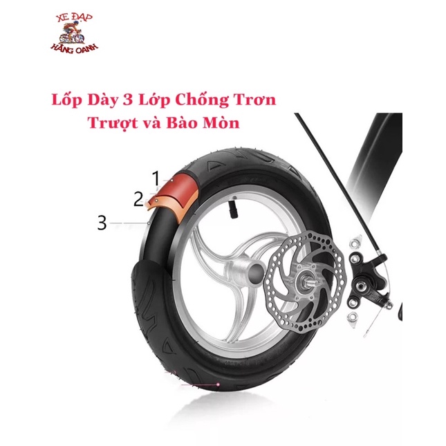 Xe đạp trẻ em Jianer S9 Khung Rút Tay Lái Gập Khung Hợp Kim Siêu Nhẹ 12-14-16inch cho Bé từ 2 đến 8 tuổi