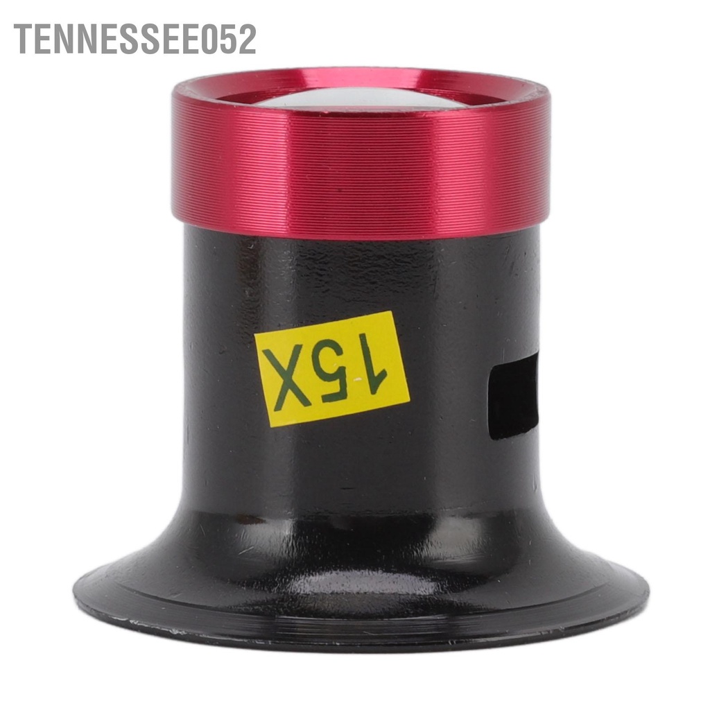 Tennessee052 Thợ làm đồng hồ Loupe 15X bằng hợp kim nhôm Chuyên nghiệp Kính lúp để sửa chữa
