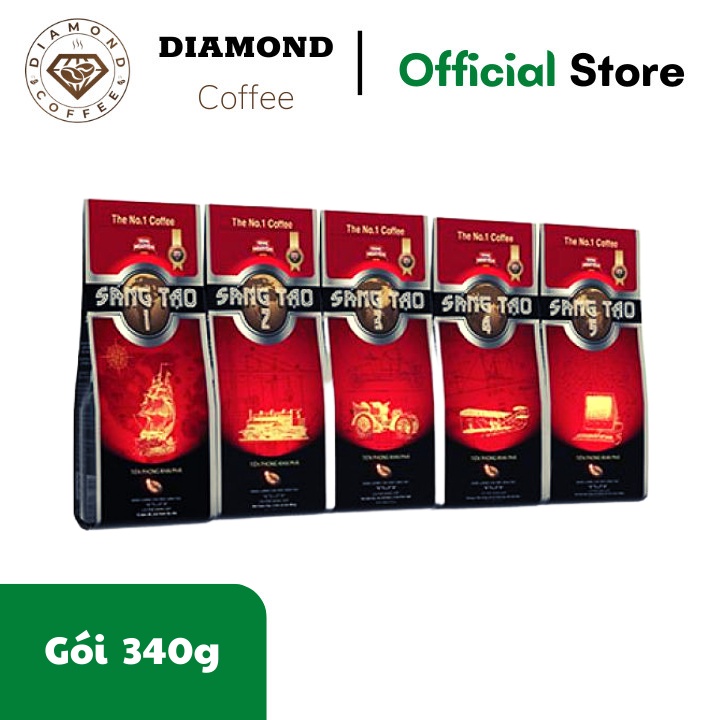 Cà phê Trung Nguyên Sáng Tạo 1 - 2 - 3 - 4 - 5 - gói 340g - Cà phê pha phin