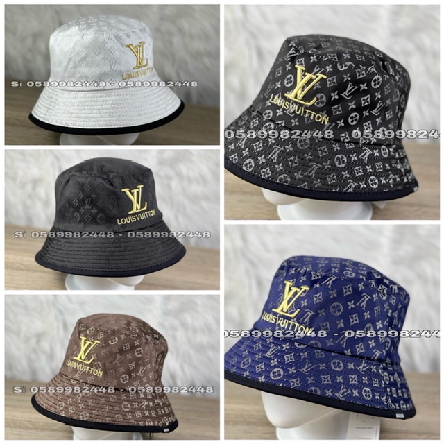 Mũ bucket họa tiết chữ v.l.l.l.l viền đen cá tính phù hợp với nam nữ (Siêu rẻ 1996)