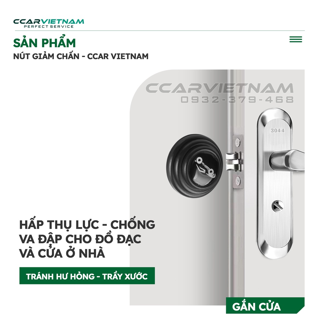 Nút Cao Su Giảm Chấn Cửa Xe Ô Tô - Đệm Núm Cao Su Bảo Vệ Chống Va Đập, Chống Ồn Khi Đóng, Mở Cánh Cửa Oto, Xe Hơi