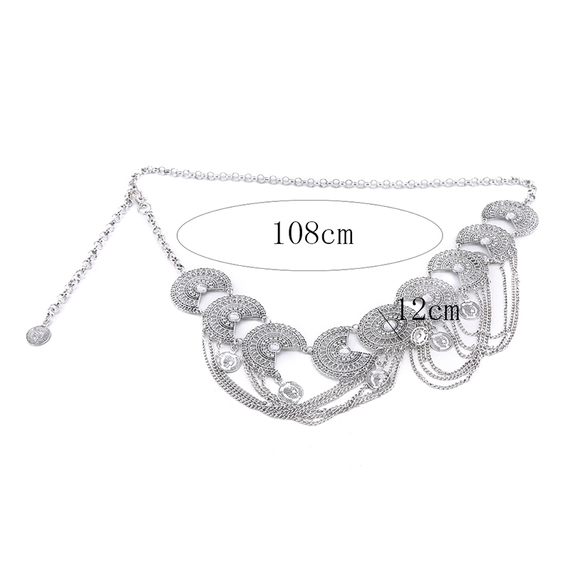 Dây nịt đính đá phong cách Ấn Độ thời trang tinh tế
