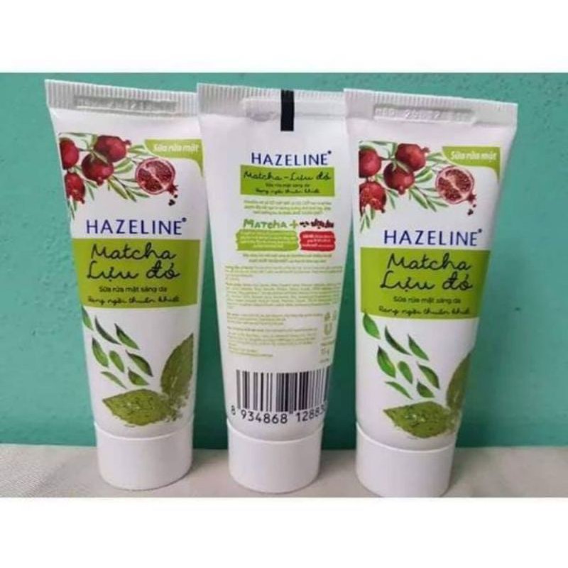 [Thanh Lý] Sữa Rửa Mặt Hazeline Matcha Lựu Đỏ (04/2021)
