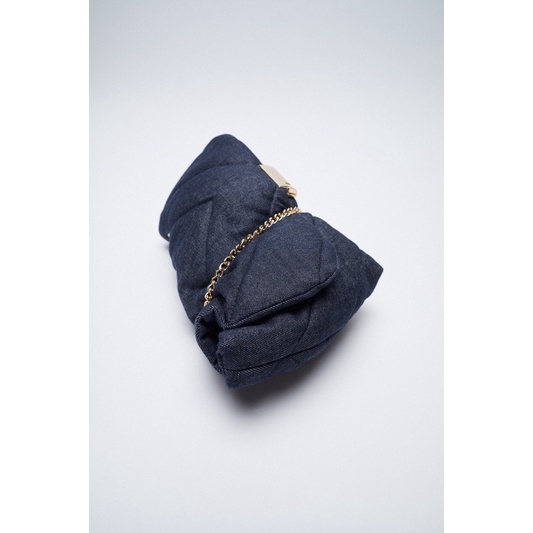 ZARA Đức - Túi xách auth new tag cao cấp chính hãng có sẵn sale vài jean chằn bông đệm đeo vai 6366/610