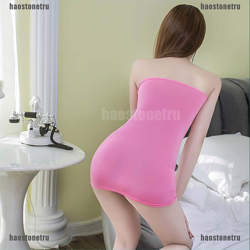 Đầm Ống Ngắn Dáng Ôm Trong Suốt Thời Trang Quyến Rũ Cho Nữ
