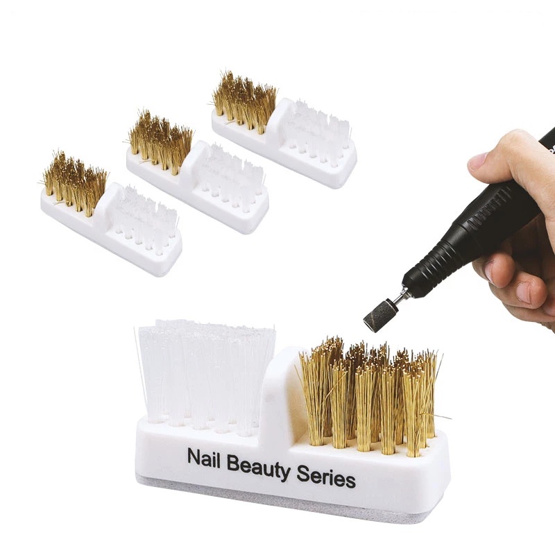 1 Bàn Chải Sợi Thép Làm Sạch Móng Tay Tiện Dụng