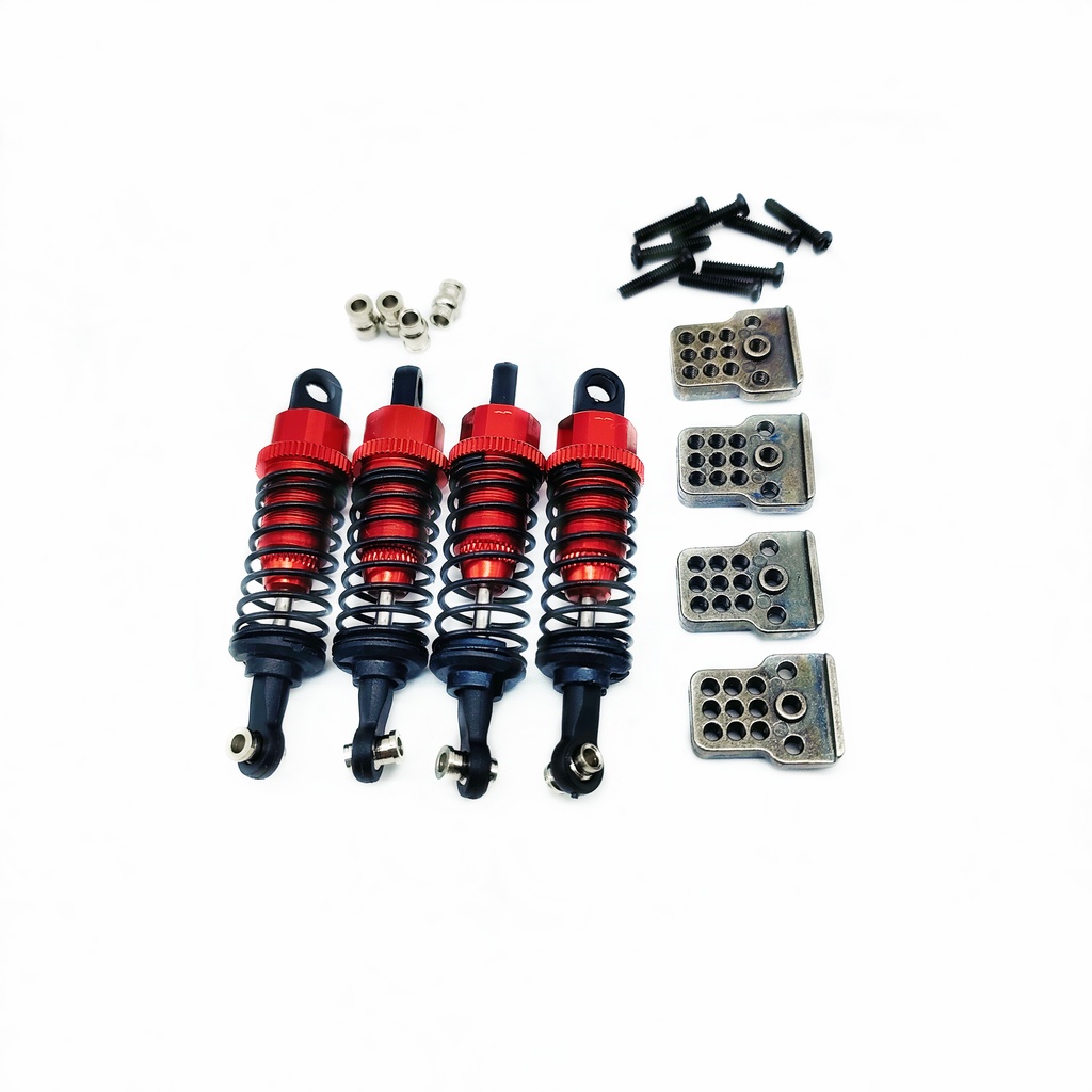 MN99S MN99 MN98 MN45 WPL C14 C24 bộ phận nâng cấp kim loại giảm xóc có giá đỡ giảm xóc mn 99s phụ ki