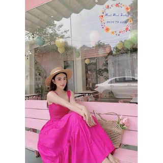 Đầm maxi dây xoè