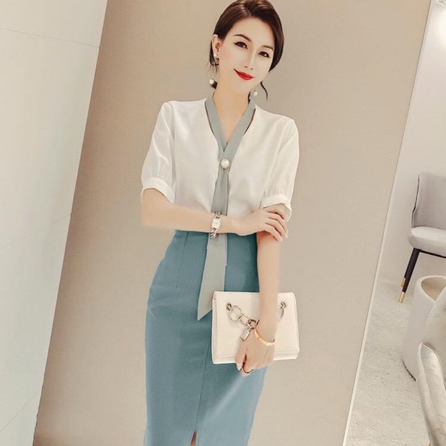 Set váy công sở thanh lịch