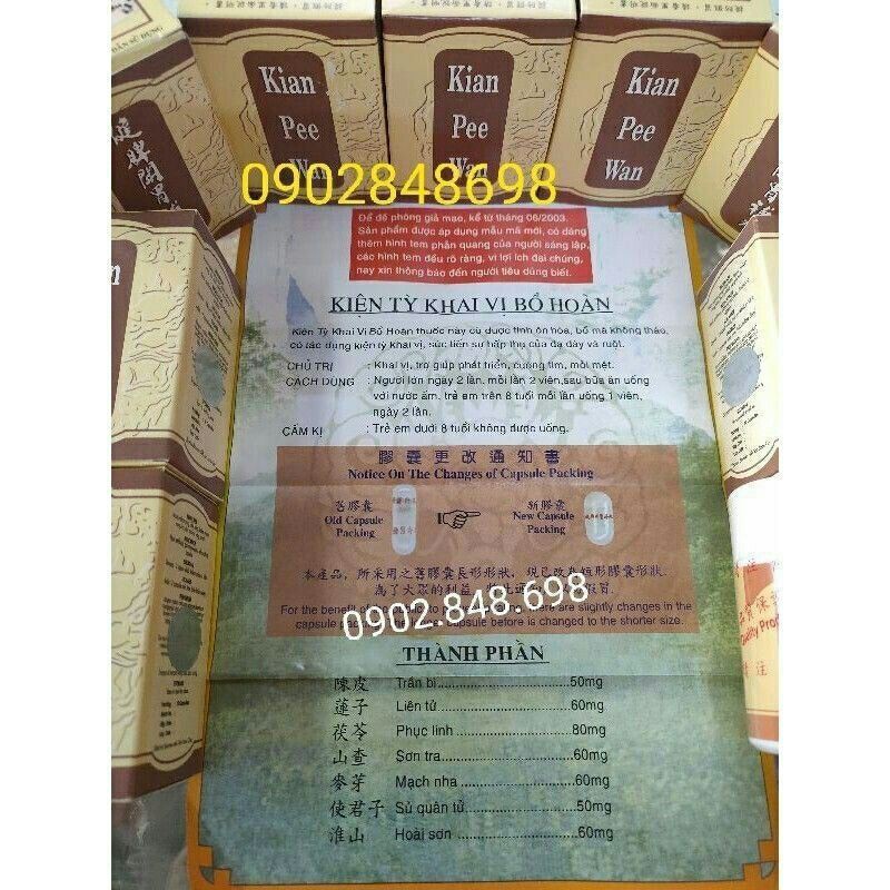 [Mã GROSALEHOT giảm 8% đơn 250K] Kian pee wan -Kiện tỳ hoàn (Malaysia) Tăng cân cho người gầy | BigBuy360 - bigbuy360.vn