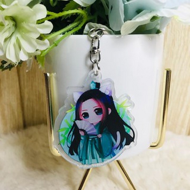 (new) ( Mica trong ) Móc khóa Ma đạo tổ sư Hệ thống tự cứu dạng tròn quà tặng xinh xắn dễ thương anime chibi