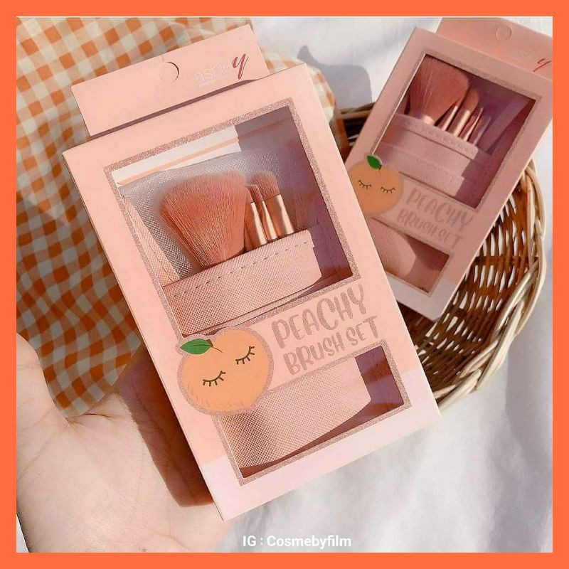 Bộ cọ hồng đào 5 cây Ashley kèm túi - Thái Lan