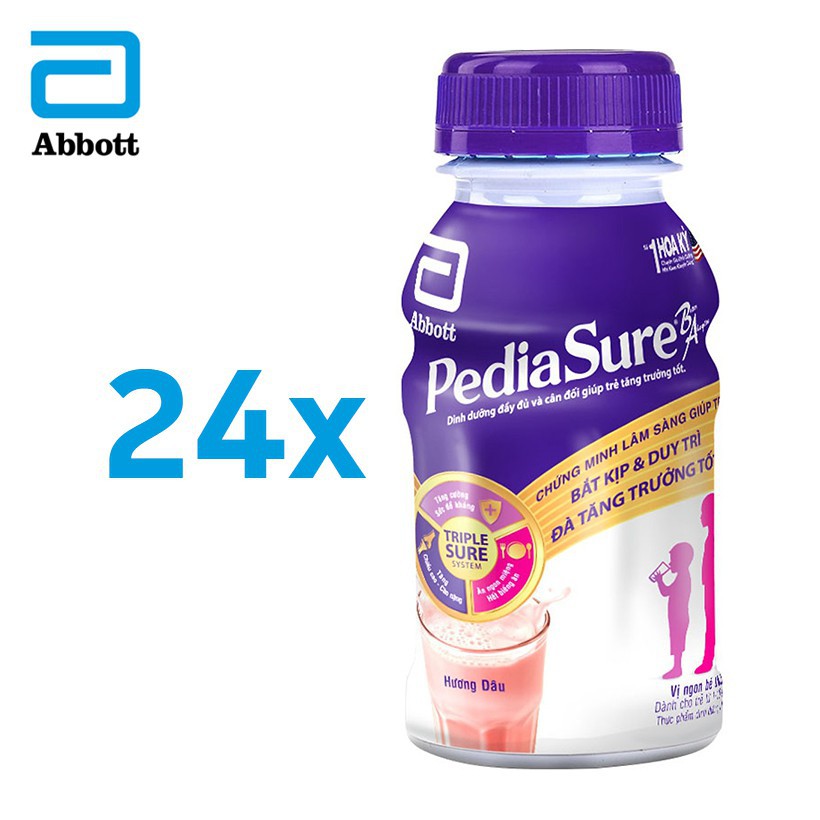 Thùng Sữa Nước Pediasure Hương Vani 237ml 24 chai