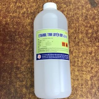 1 chai Ethanol tinh luyện 90% 1 lít, sản phẩm của công ty dược OPC