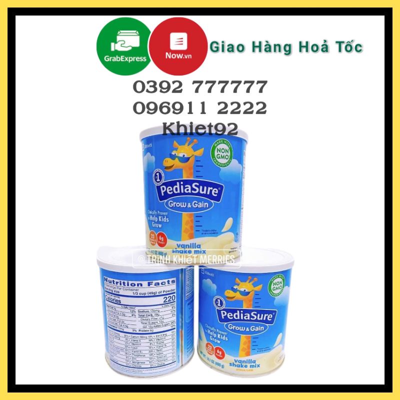 Sữa HƯƠU CAO CỔ Pediasure Mỹ Cho bé từ 1-13 tuổi date 2023