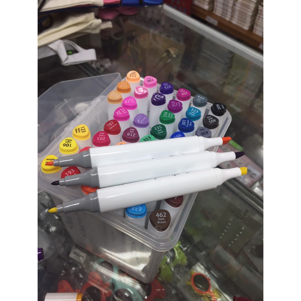 HỘP 36 MÀU DẠ MARKER BAOKE DUAL CAO CẤP 2 ĐẦU SIZE LỚN