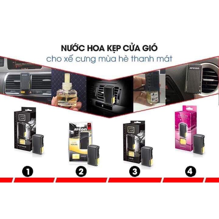 Nước hoa ô tô Areon kẹp cửa gió điều hòa - Areon Ken