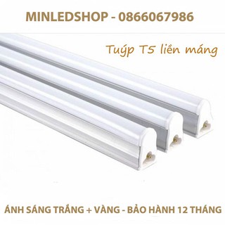Đèn LED Tuýp T5 1m2 18w liền máng ánh sáng trắng-vàng nắng bảo hành 12 tháng