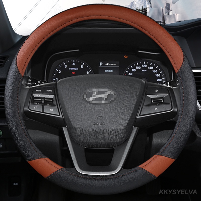 Vỏ Bọc Vô Lăng Chống Trượt Cho Hyundai Elantra Santa Fe Sonata Tucson Gtz Matrix Accent LAFESTA 38cm