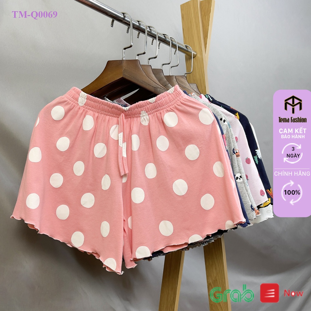 Quần mặc ở nhà nữ MIA 1992 cao cấp - Quần đùi short nữ icon ngộ nghĩnh chất len tăm lạnh mềm mịn thoáng mát 2022
