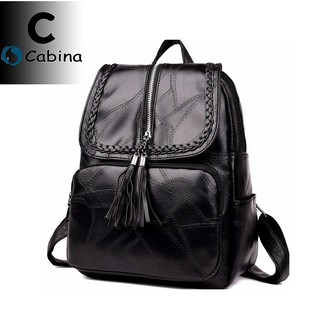 Balo da PU nữ đi học, đi làm, du lịch dễ thương SPDBN550(Kèm móc khóa gấu kute) - THƯƠNG HIỆU CABINA