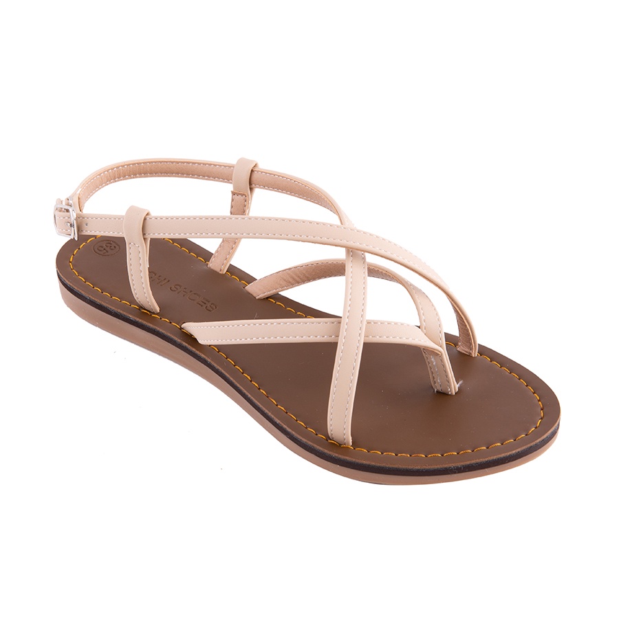 SANDAL NỮ ĐẾ BỆT DÂY CHÉO, SANDAL HỌC SINH CAO CẤP SIZE 35-40 B057