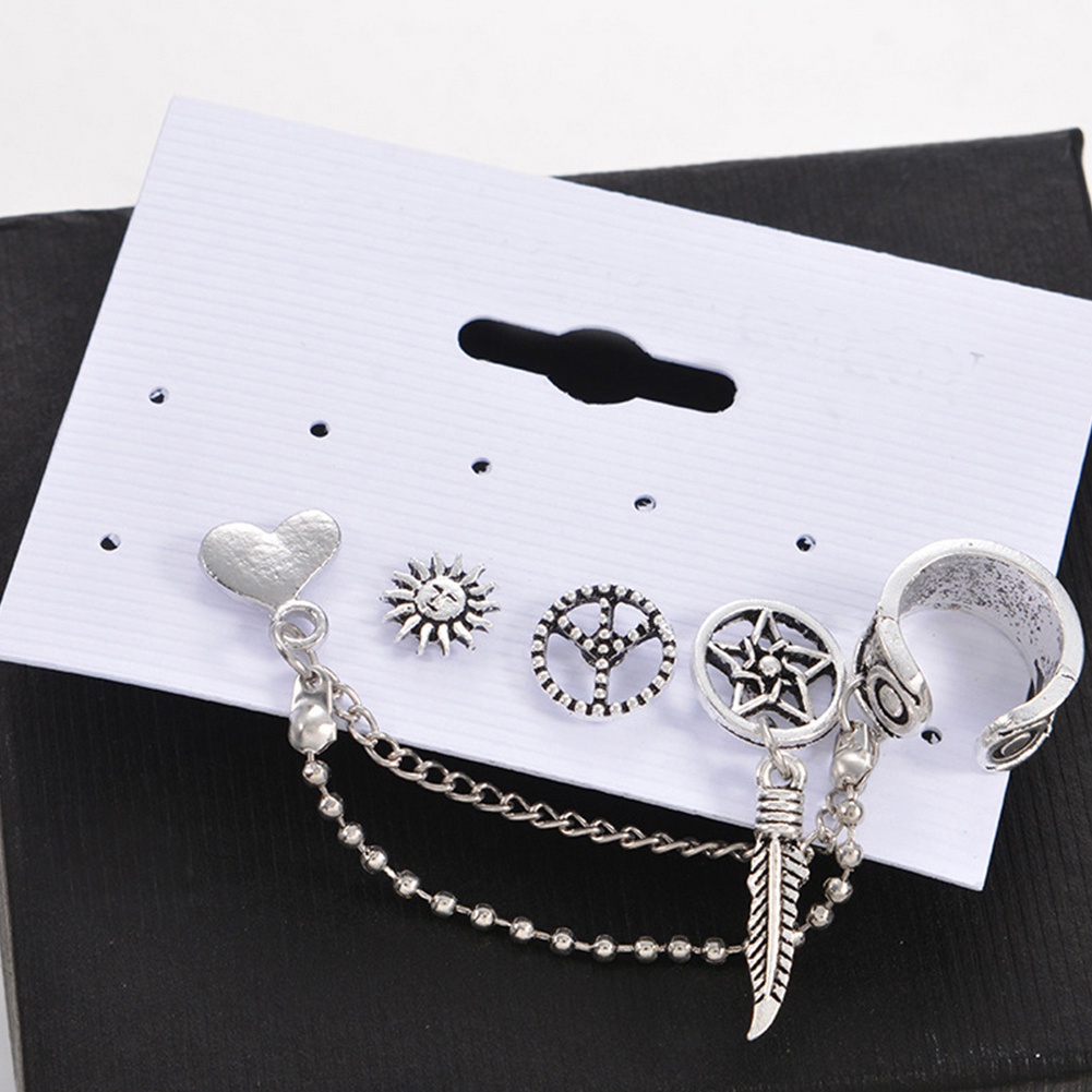 Set 4 bông tai nữ trang kiểu dáng độc đáo thời trang