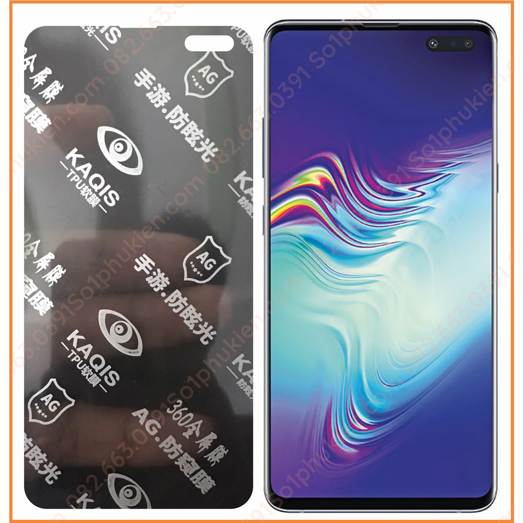Dán dẻo PPF chống nhìn trộm Samsung S10 5G chống trầy, bảo vệ màn hình