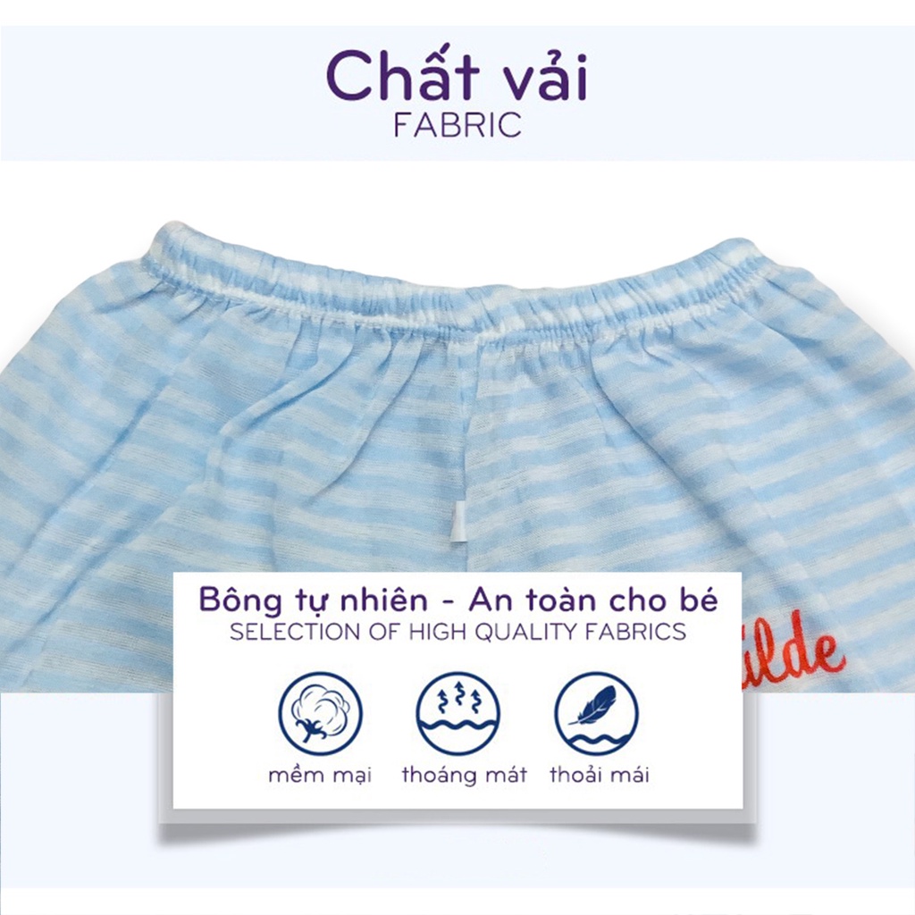 Quần Đùi Cho Bé LYBABY Quần Chục Cotton Carter Cộc Mùa Hè Cho Bé Trai Bé Gái QC03