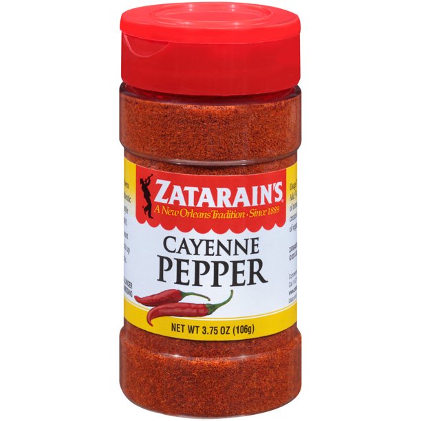 BỘT ỚT Zatarain's Cayenne Pepper CHO HẢI SẢN - CAJUN, 106g (3.75 oz)