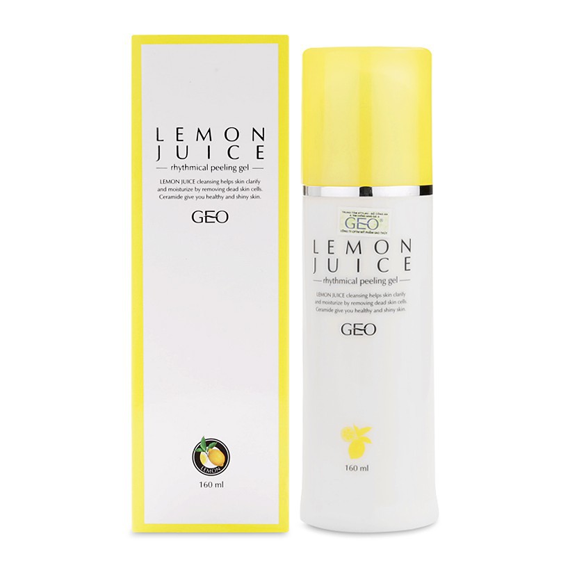 Kem tẩy da chết Geo Lamy tinh chất Chanh Lemon juice 160ml Chính hãng Hàn Quốc