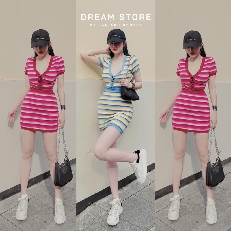 Free Ship-Hàng Cao Cấp Sét bộ sọc nhiều màu