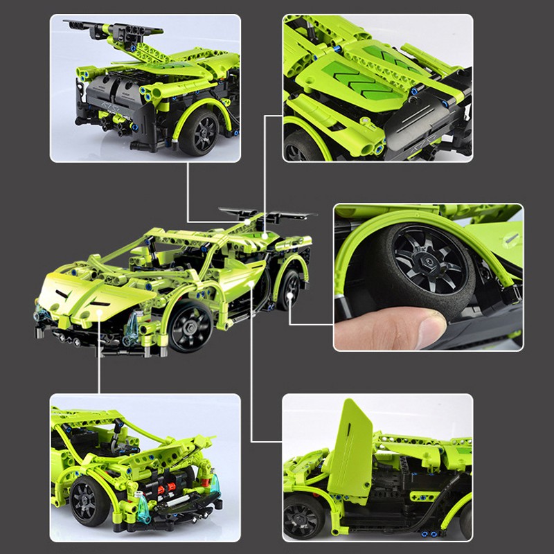 [Hàng Chính Hãng] Bộ Đồ Chơi Xếp Hình CaDA C51007 Lắp Ráp LEGO Mô Hình Siêu Xe Điều Khiển Từ Xa 453 Mảnh Ghép