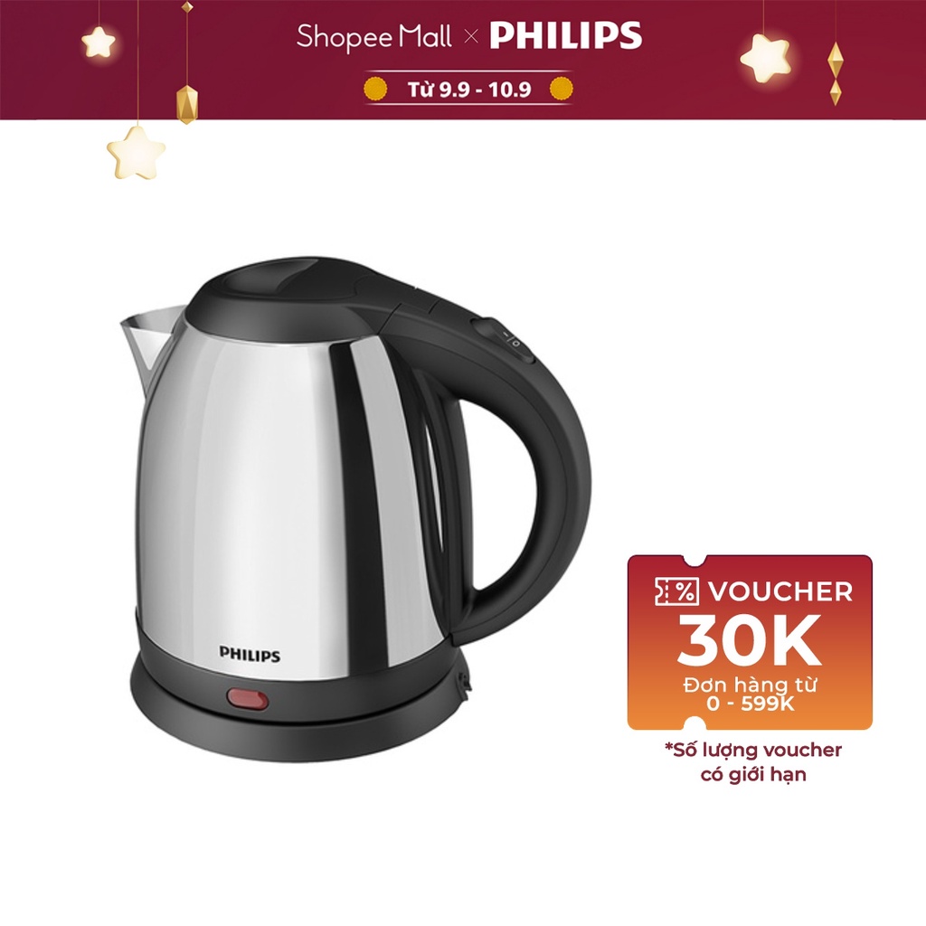 Bình đun siêu tốc Philips HD9303 1.2L - Hàng chính hãng