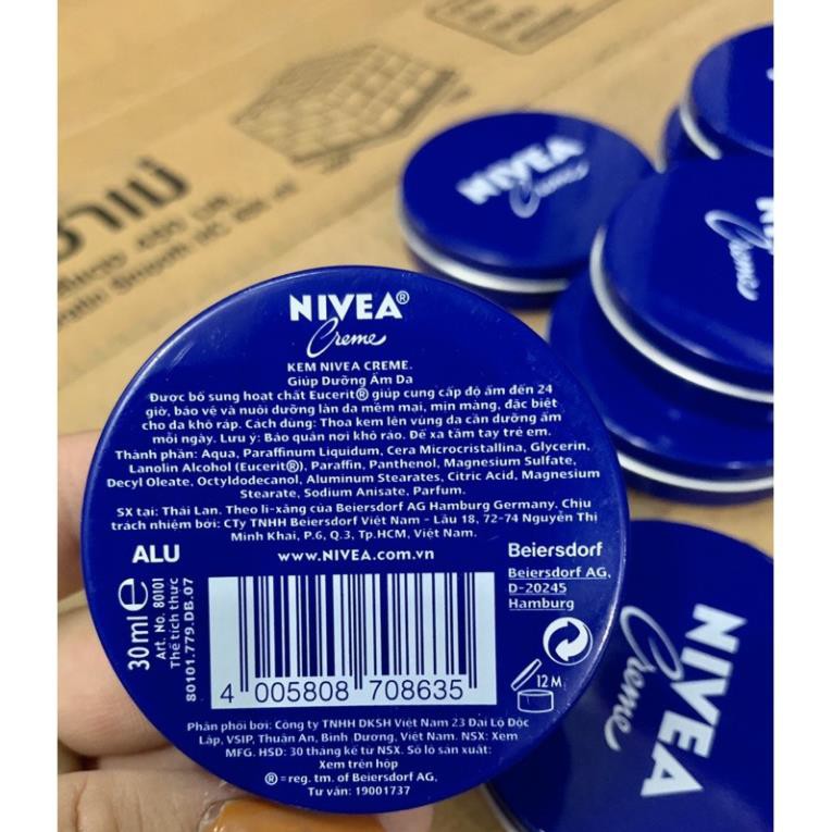 Kem dưỡng ẩm dành cho da khô Nivea Creme 30ml