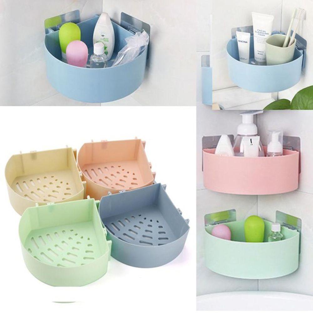 Giá Đỡ Vòi Hoa Sen Gắn Góc Tường Bằng Nhựa Không Cần Đóng Đinh