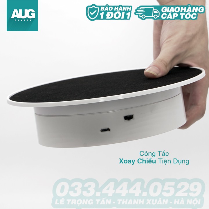 ĐẾ XOAY, BÀN XOAY SẢN PHẨM NHIỀU MẶT THAY THẾ - HỖ TRỢ ĐẮC LỰC CHO BÁN HÀNG ONLINE - AUG Camera Hà Nội