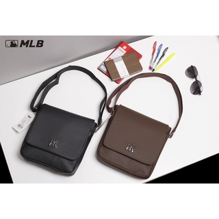 💥thanh lý💥 túi đeo chéo mlb nắp gập da si sần, logo kim loại