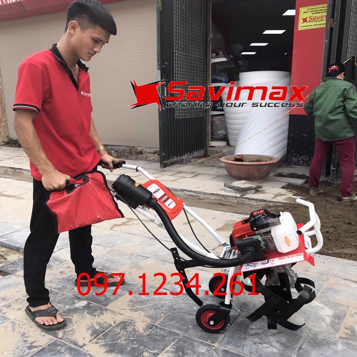 Máy xới đất cầm tay mini làm vườn YM