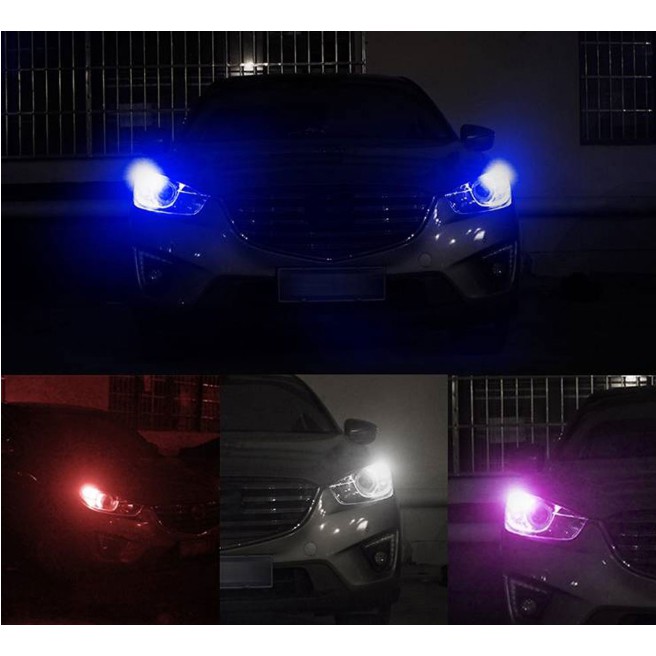 Bộ 2 Đèn Led Kevanly T10 W5W 194 Rgb Điều Khiển Từ Xa 12v Chuyên Dụng Cho Xe Hơi