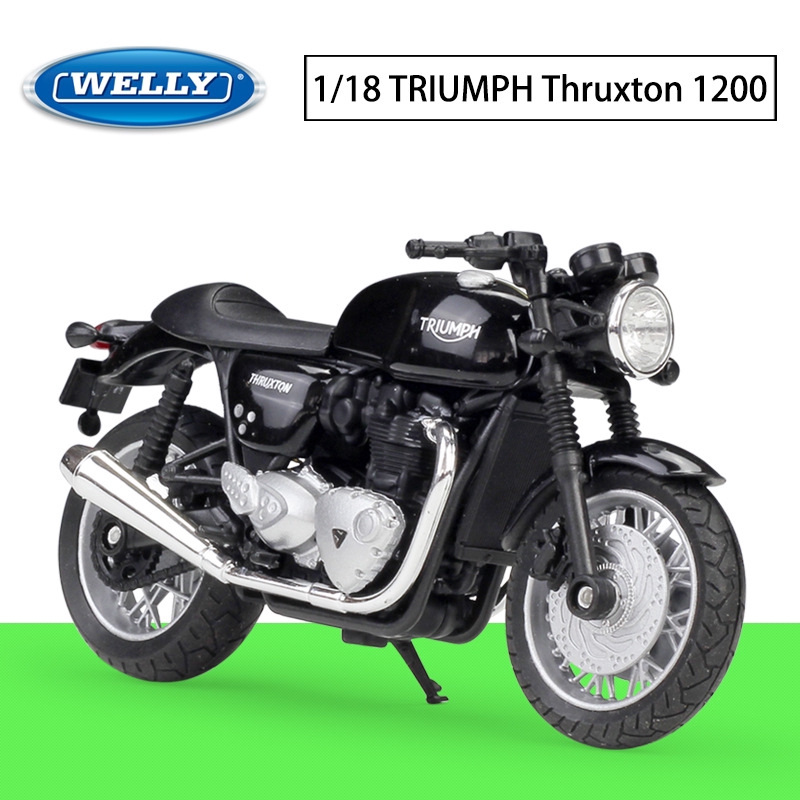 WELLY di động 1:18 TRIUMPH Mô hình xe máy hợp kim Thruxton 1200