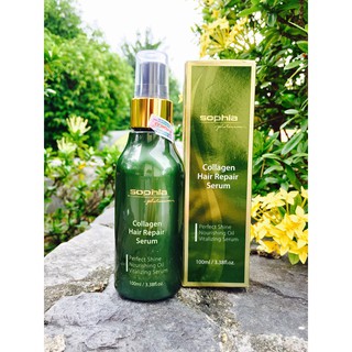 Tinh dầu phục hồi tóc Sophia Collagen Hair Repair Serum 100ml ( chính hãng) "