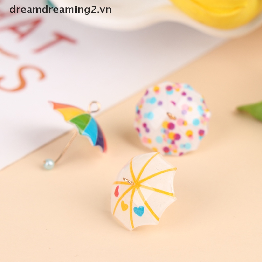 Bộ 5 Dù mini Tỉ Lệ 1 / 12 Xinh Xắn Dành Cho Búp Bê