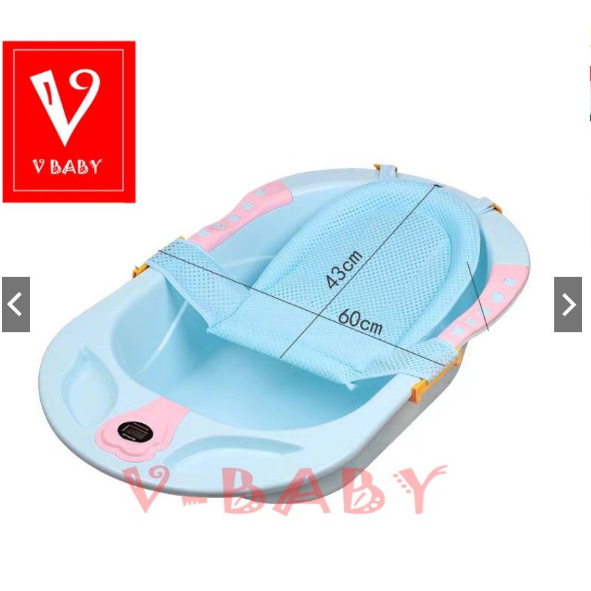 Bồn tắm cho trẻ em V-Baby có thể canh nhiệt độ