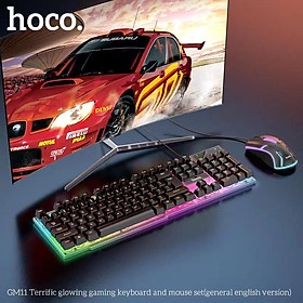 ✔HÀNG CHÍNH HÃNG✔ BỘ BÀN PHÍM CHUỘT GAMING HOCO GM11 - BH 12 THÁNG