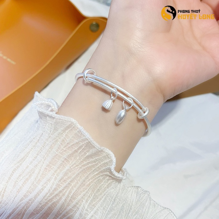 Lắc Tay Nữ Bạc s925 Mẫu LBN006 Hàn Quốc, Vòng Tay Nữ Bạc Sang Trọng, Thời Thượng, Có Thể Thay Đổi Kích Cỡ