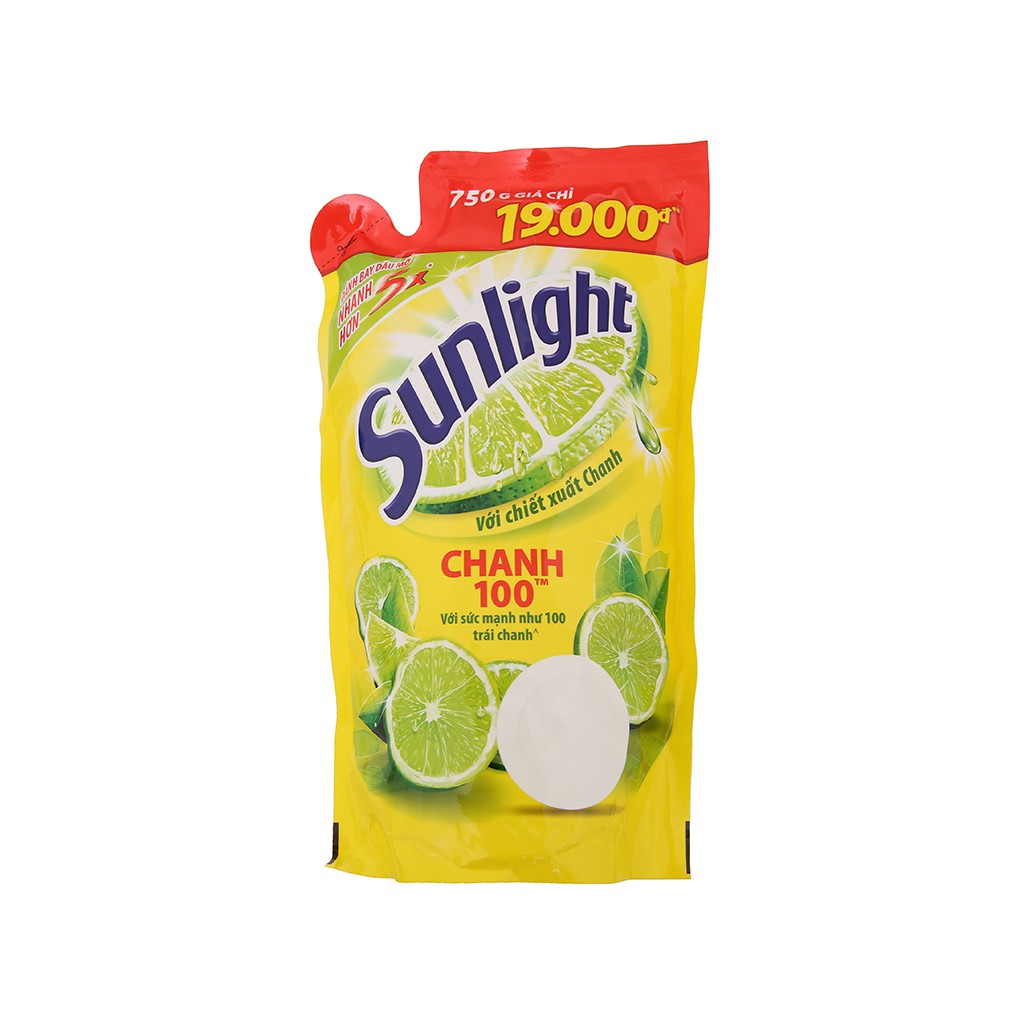 Nước Rửa Chén Sunlight Chanh Túi 750g